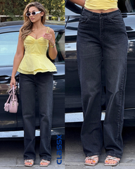 Klasične farmerke sa ravnim nogavicama i laganim izbledelim detaljima 611/30