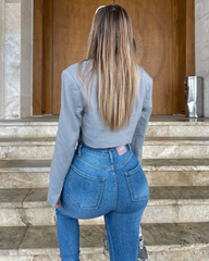 Farmerke dubokog struka sa uskim nogavicama 509/82