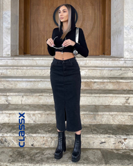 Teksas suknja midi dužine 50/2