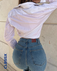 Teksas farmerke sa ravnim širokim nogavicama 611/1