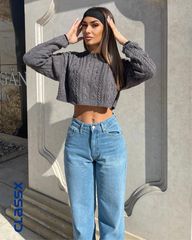 Farmerke sa širokim ravnim nogavicama 606/9