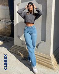 Farmerke sa širokim ravnim nogavicama 606/9