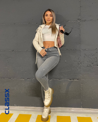 Farmerke dubokog struka sa uskim nogavicama 509/97