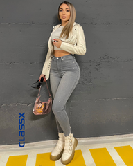 Farmerke dubokog struka sa uskim nogavicama 509/97