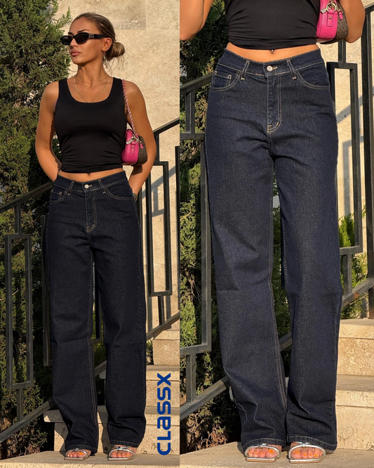 Klasične farmerke sa širokim nogavicama 611/79