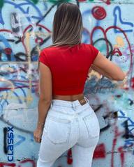 Svetle farmerke dubokog struka prorezima