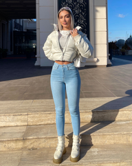 Farmerke dubokog struka sa uskim nogavicama 509/93