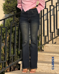 Klasične zvonarice sa visokim strukom i laganim izbledelim detaljima 508/13