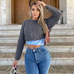 Farmerke dubokog struka sa zvonastim nogavicama 508/18