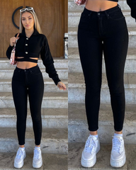 Farmerke dubokog struka sa uskim nogavicama 509/33