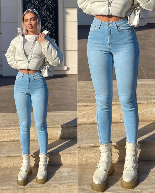 Farmerke dubokog struka sa uskim nogavicama 509/93