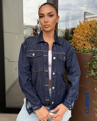 ClassX tamna teksas košulja