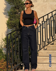 Klasične farmerke sa širokim nogavicama 611/79