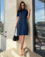 ClassX Tamna Teksas haljina