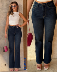 Klasične zvonarice sa visokim strukom sa zadnjim džepovima na dugme 508/45