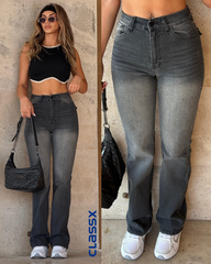 Klasične zvonarice sa visokim strukom sa zadnjim džepovima na dugme 508/44