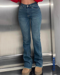 Farmerke dubokog struka sa zvonastim nogavicama 508/116