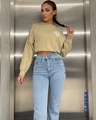 Farmerke dubokog struka sa zvonastim nogavicama 508/22