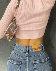 Farmerke dubokog struka sa prorezima na nogavicama 508/18