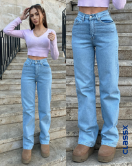 Ženske farmerke sa širokim nogavicama 611/10