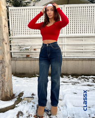 Ženske farmerke širokih nogavica 611/116e