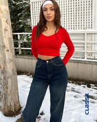 Ženske farmerke širokih nogavica 611/116e