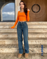 Ženske farmerke širokih nogavica 611/118e