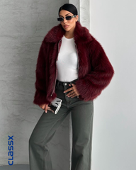 Bordo kratka bunda sa rajsferšlusom