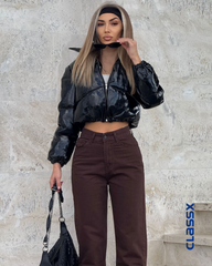 Klasične farmerke sa ravnim nogavicama 611 BROWN