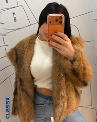 Premium zlatno-karamel bunda