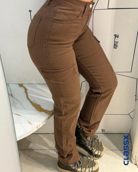 Cargo Fit Džeparke 617 u Braon boji