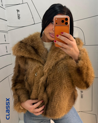 Premium zlatno-karamel bunda