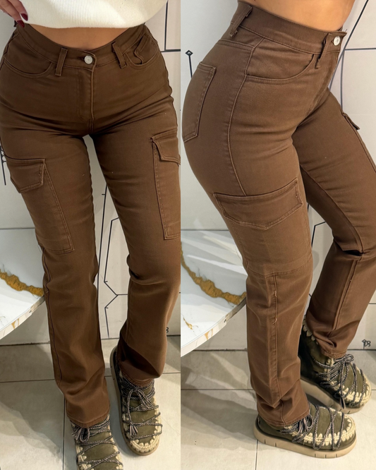 Cargo Fit Džeparke 617 u Braon boji