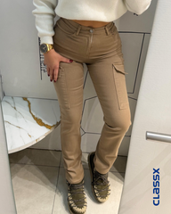 Cargo Fit Džeparke 617 u oker boji