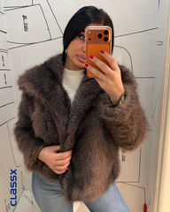 Premium sivo-braon bunda