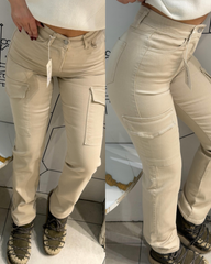 Cargo Fit Džeparke 617 u bež boji