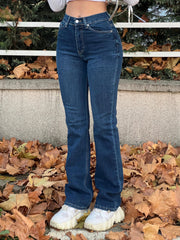 Farmerke dubokog struka sa zvonastim nogavicama 508/74